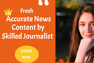 skilled journalist delivering fresh accurate news
