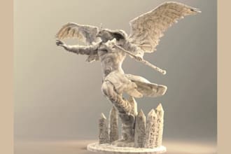 sculpt 3d model for games, 3d nsfw anime character for 3d printing and rendering