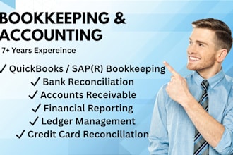 do bookkeeping, sap, quickbooks data entry, bank reconciliation