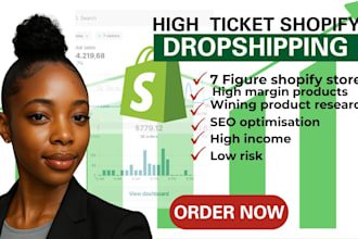 build high ticket dropshipping store,shopify droppshipping product research