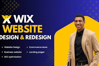 redesign and design wix website online, wix store developer wix redesign