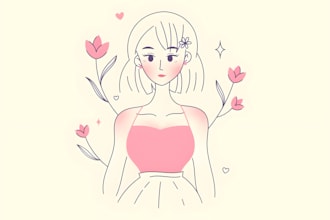 do minimalist hand drawn illustration custom line art continuous line art logo
