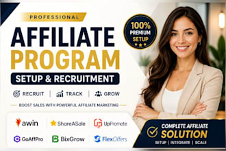 setup affiliate program for shopify marketing, awin  ogads affiliate marketing
