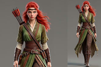 hyper realistic 3d character, creatures for you