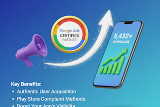 do professional android app promotion for real app installs via google ad
