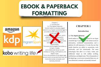 format, edit, proofread, your manuscript