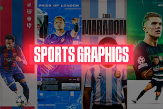 design your sports graphics, posters, and committed edits