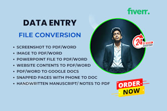 convert images or scanned documents into word or PDF