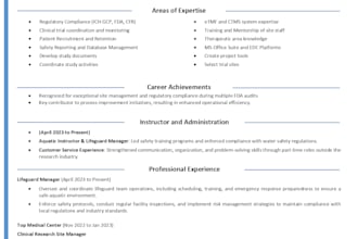 write ats friendly clinical research resumes,cover letters and linkedin profiles