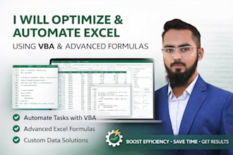 optimize and automate excel using vba and advanced formulas