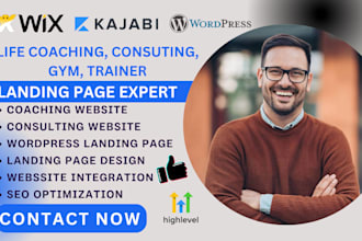 build business coach consultant website life coach landing page coaching website