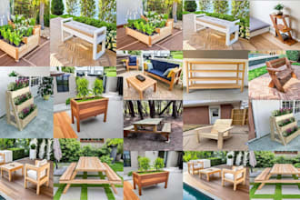 create easy to follow DIY 2d  3d woodworking plans with cultlist for furniture