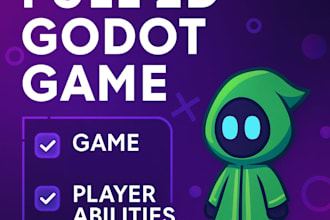 create a complete 2d godot game for you