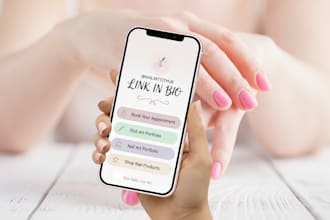 set up linktree bio link landing page for your social media