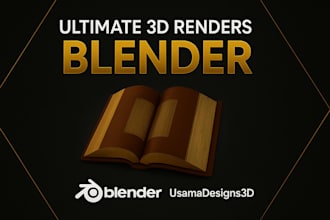 professional 3d models and renders in blender