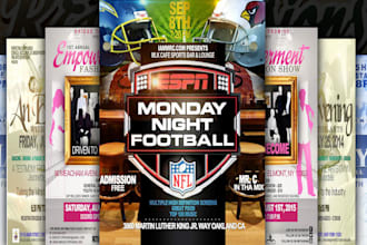 design a professional eye catching flyer