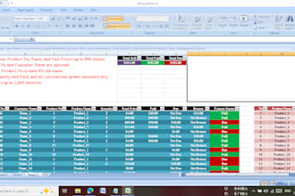 create a professional excel template, sales tracker or automated spreadsheet