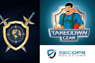 design security company and guard logo that command trust and authority