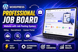 build a professional job board website with advanced job posting