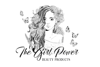 do minimalist custom vector art feminine line art illustration hand drawn logo