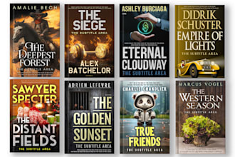 do book cover design, ebook cover, KDP bookcover