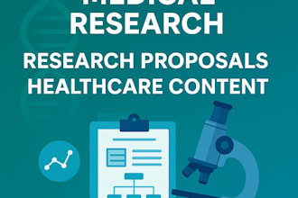 offer evidence based medical research, proposals and healthcare content