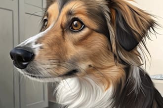 paint stunning pet portrait