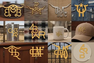 design modern cattle brand western cowboy ranch texas symbolic livestock logo