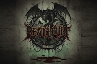 create killer deathcore death metal logo