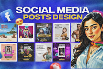 create stunning and premium social media post designs for your brand