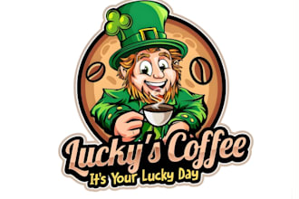 do luxury coffee shop logo design