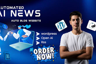 create automated news website with autoblog, autopilot wordpress ai news website