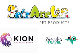 design pet shop, veterinary clinic or animal shelter logo