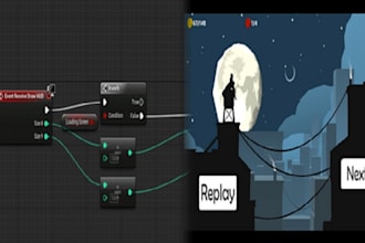 build unreal engine blueprint system, ai behavior and gameplay mechanics