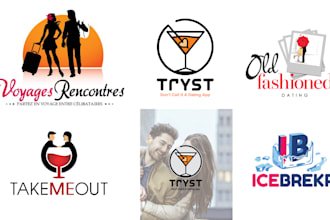 do professional dating app icon and website logo design
