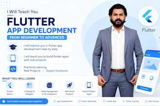 teach you flutter app development from beginner to advanced