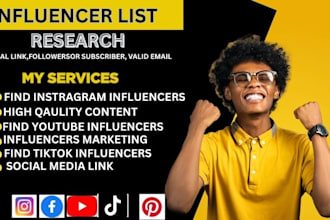 research and outreach influencers for your brand