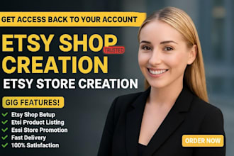 create verified etsy seller account for any country etsy store setup and manage