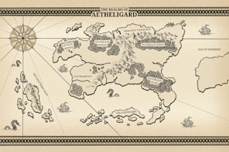 dnd map board game map tolkien map vector book rpg city fantasy map illustration