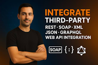 integrate third party rest, soap, xml, json, graphql and web api integration
