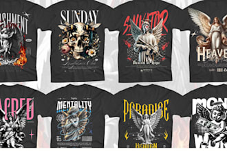 create custom christian streetwear t shirt design with bible verse