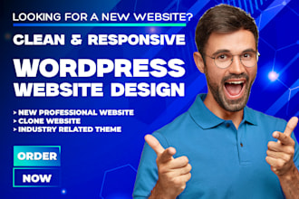 create a dynamic wordpress ecommerce website, business website