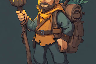 draw 2d character isometric for rpg maker