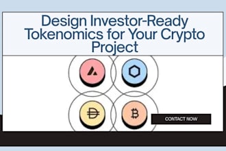 design investor ready tokenomics for your crypto project