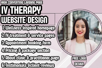 iv therapy website medical spa website clinic website design wellness website