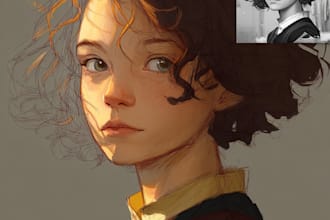 paint semi realistic fantasy art