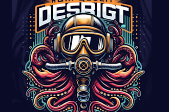 do high quality diver helmet octopush esport logo