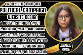 political campaign website volunteer signup and donation platform website