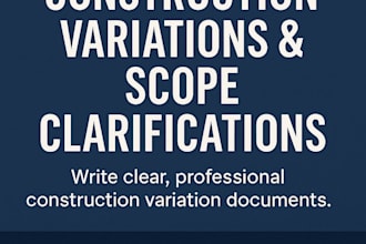 construction variations and scope clarifications