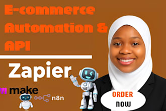 setup ecommerce automation, crm marketing using n8n integromat, make, zapier com